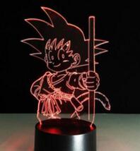 Dragon Ball 3D Table Lamp Cool Nightlights New Year Decoration Kids Lampade Children's Gifts Lighting LED Lampe Touch Lampen
