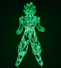 Dragon Ball 3D Table Lamp Cool Nightlights New Year Decoration Kids Lampade Children's Gifts Lighting LED Lampe Touch Lampen