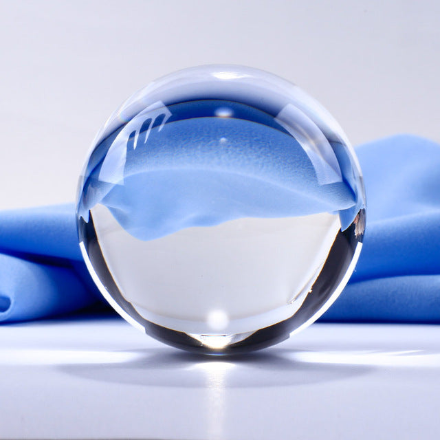 60mm Transparent Glass Ball Quartz Crystal Sphere Globe Miniature For Gifts Table Ornaments Home Decoration Accessories